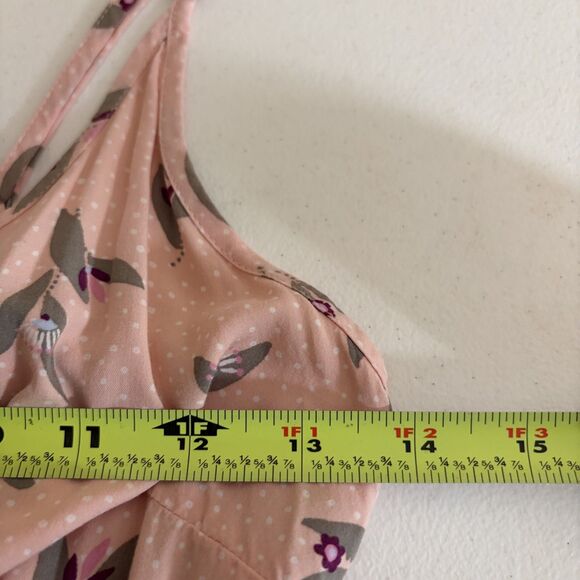 Gap Dress Women's XS Pink Printed Floral Lightweight Sheath Round Neck - Picture 8 of 8